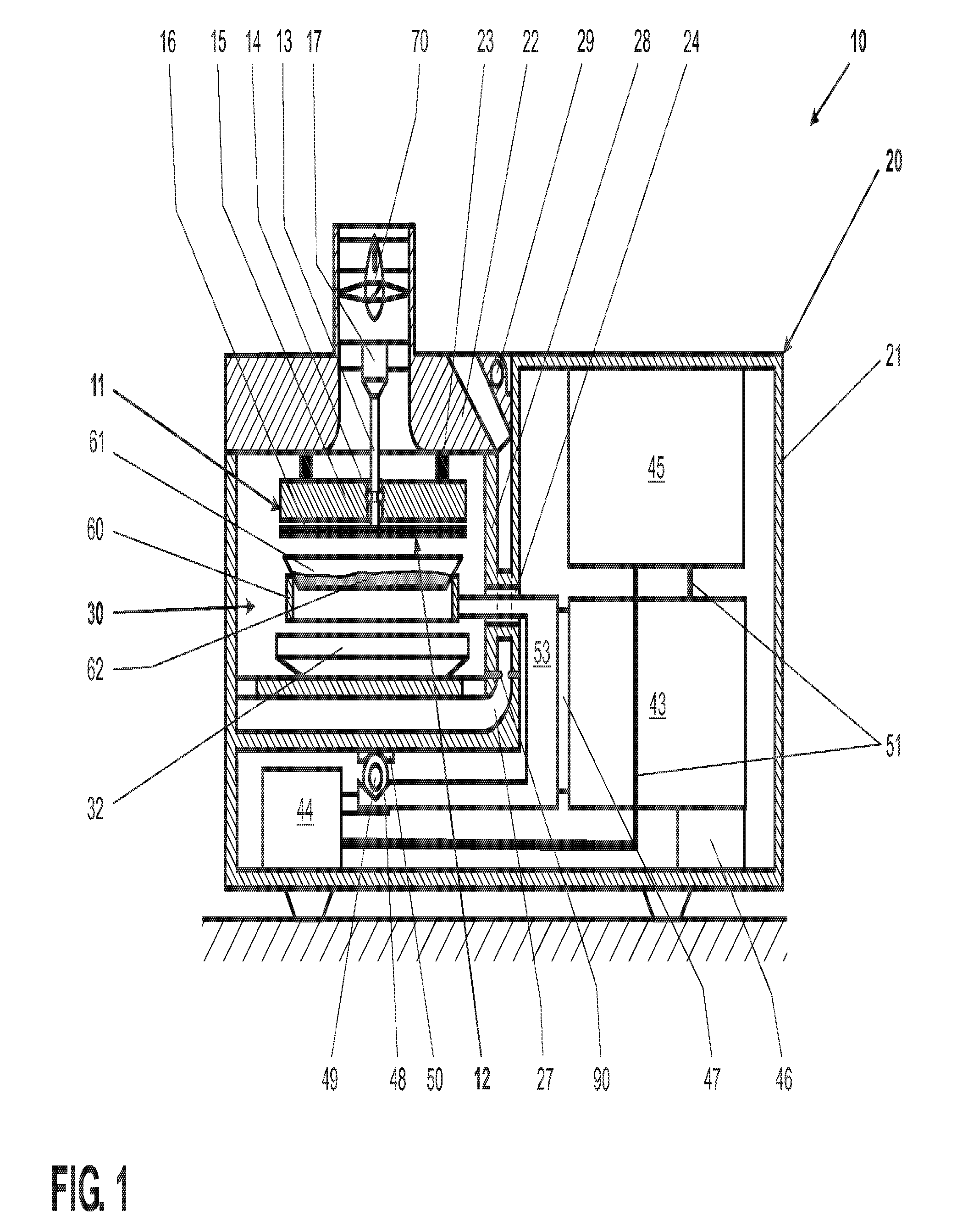 Measuring instrument for gravimetric moisture determination