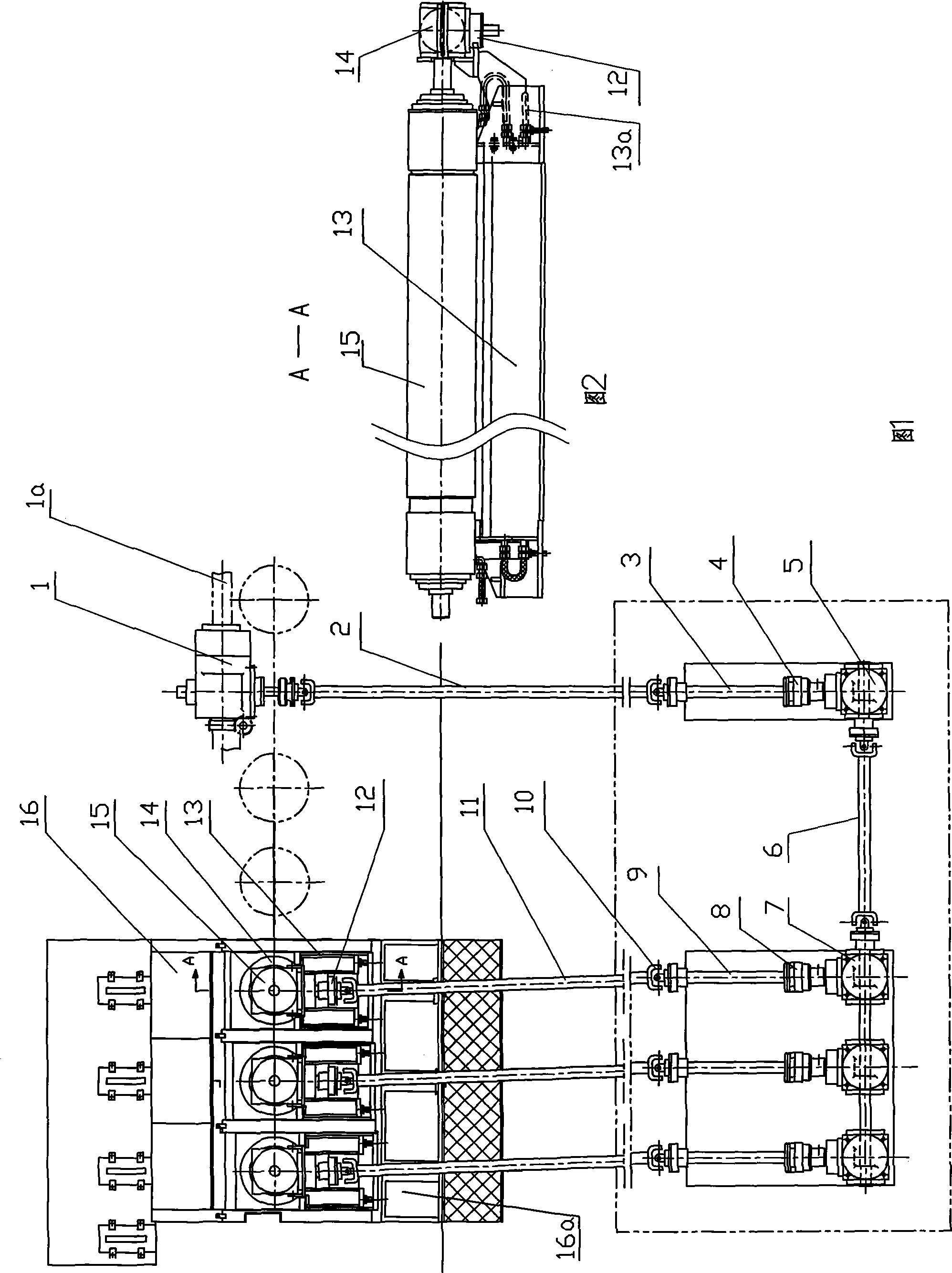 Lower transmission sealing box used for producing float glass and roller-changing method thereof