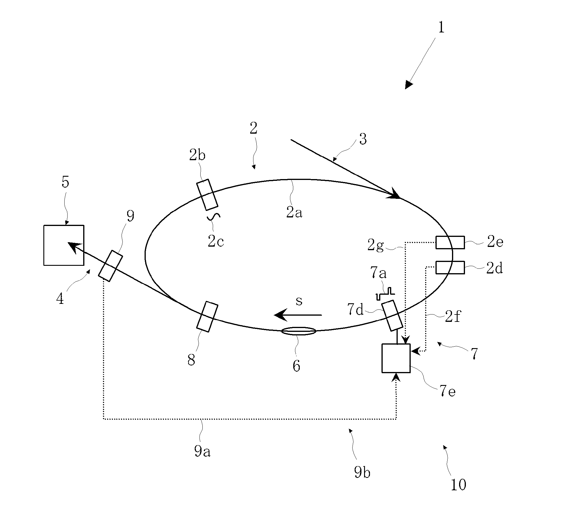 Charged particle beam extraction method using pulse voltage