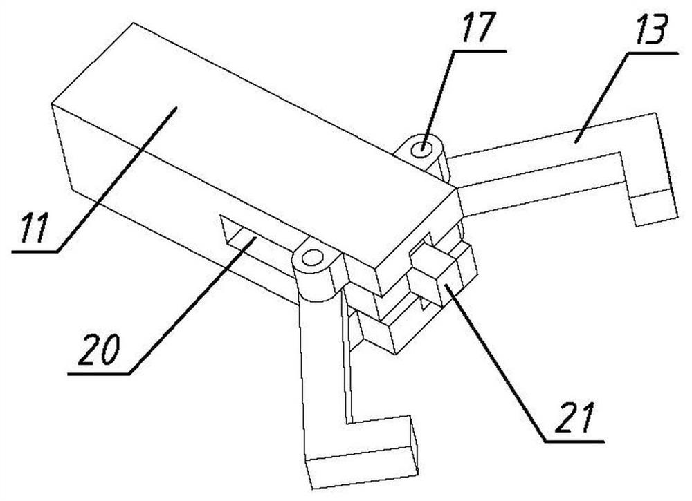 Hanging basket hanging device for bridge construction