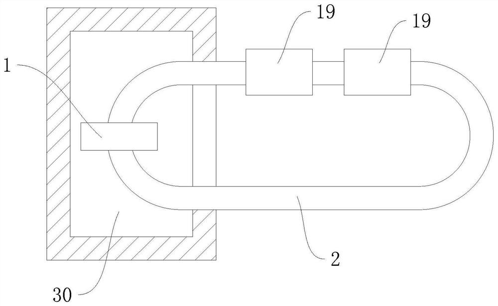 Automatic material overturning device for electron beam irradiation production and turnover treatment system