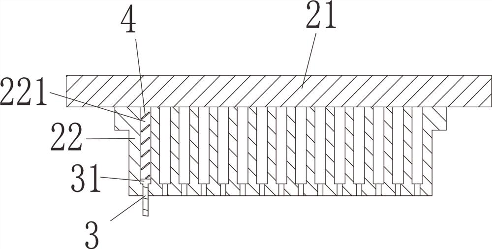 A fan blade detection device