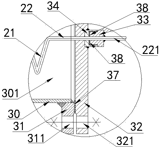 Improved structure of lower temperature measuring opening of polymerization kettle and polymerization kettle adopting same