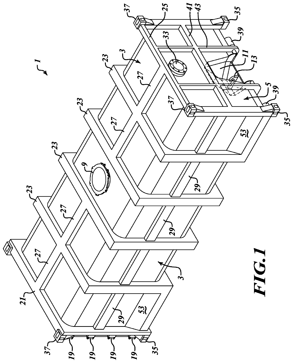 Sludge containment vessel and method for use in concert with a vacuum truck in spill containment