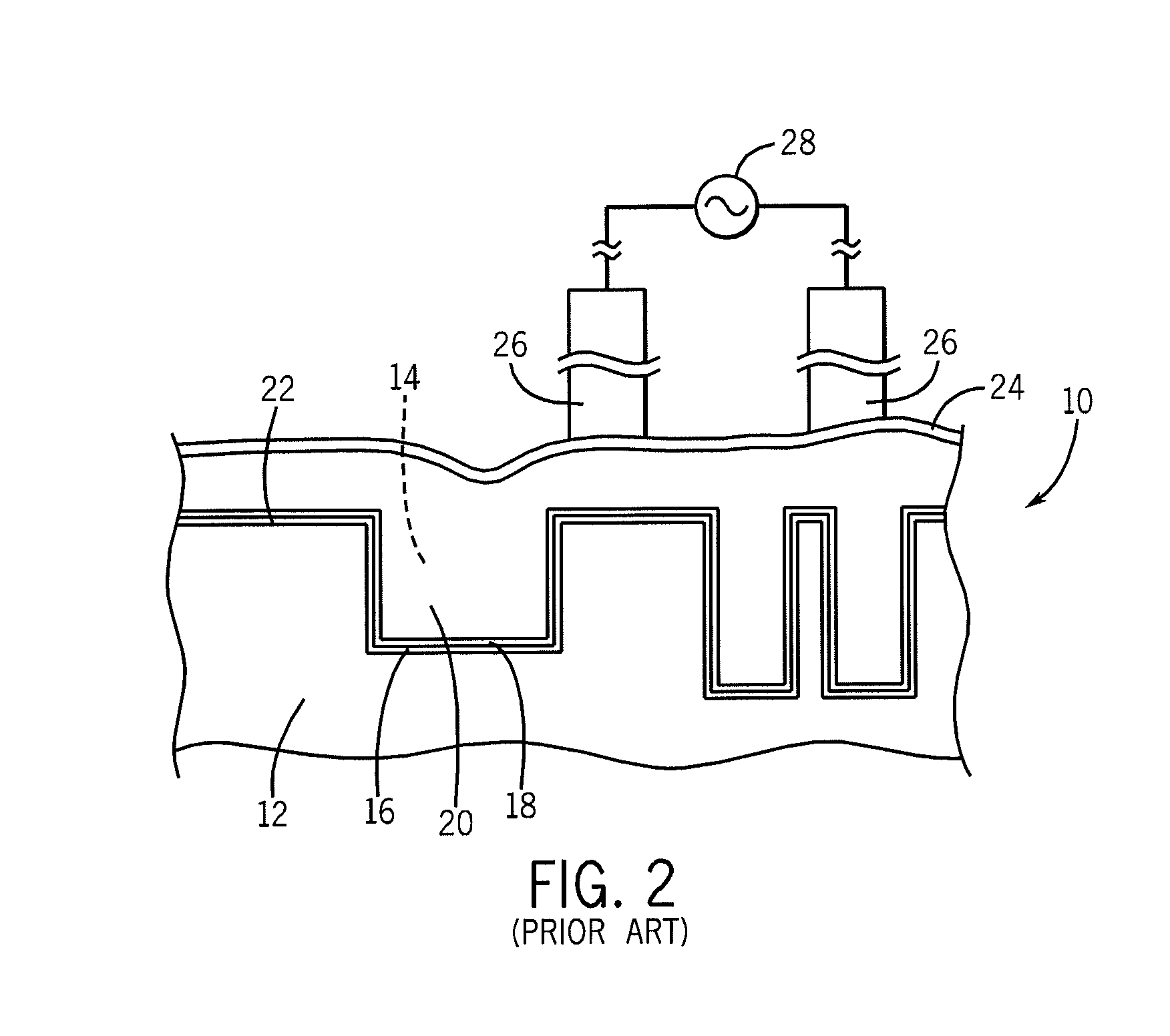 Method of selectively removing conductive material