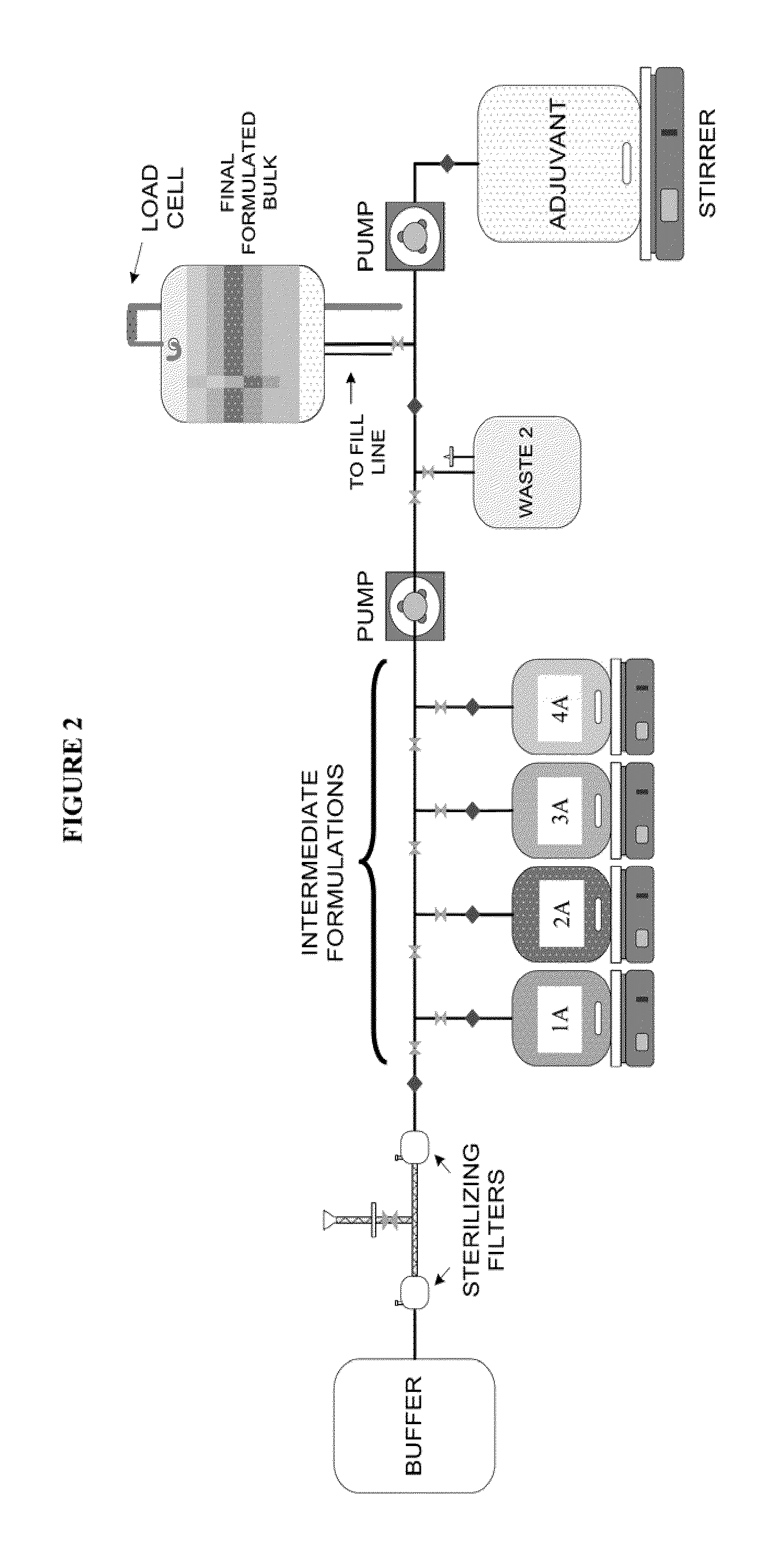 System and process for producing multi-component biopharmaceuticals