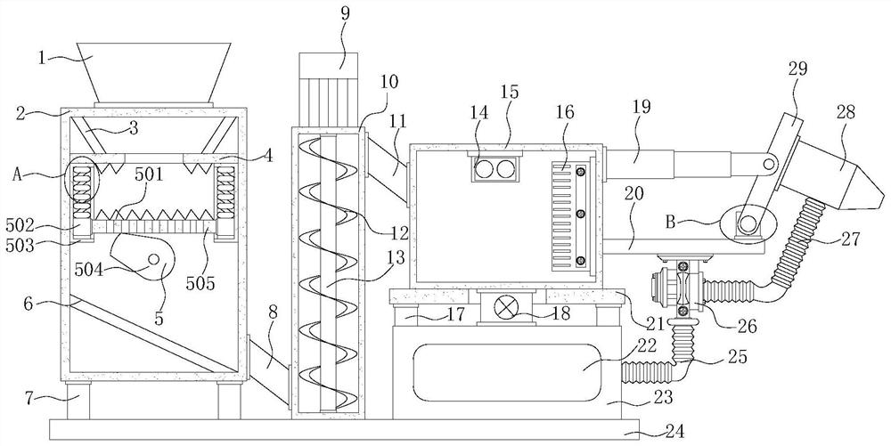 Outdoor large-range feeding device for poultry breeding