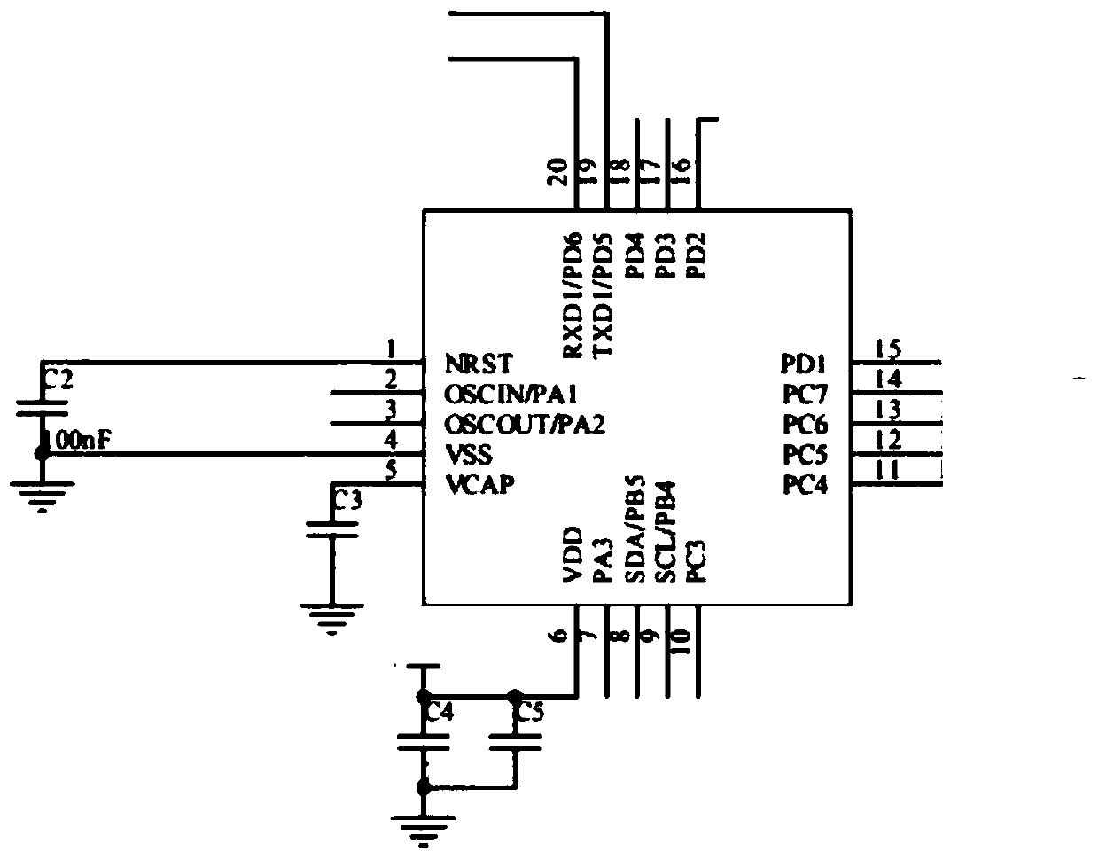 Direct current brush motor stalling detection device and method