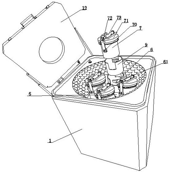 Low-noise high-speed centrifugal grinding and polishing machine