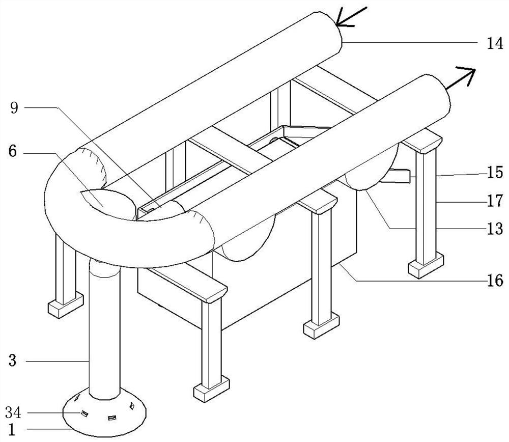 A small dredging device with hydropower dual energy supply