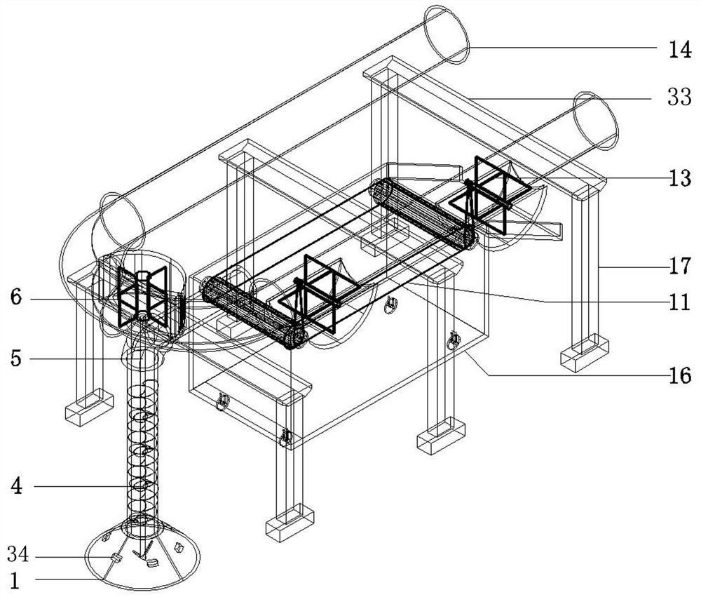 A small dredging device with hydropower dual energy supply