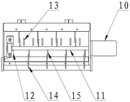 Leaf crushing and suction device for sweeper truck