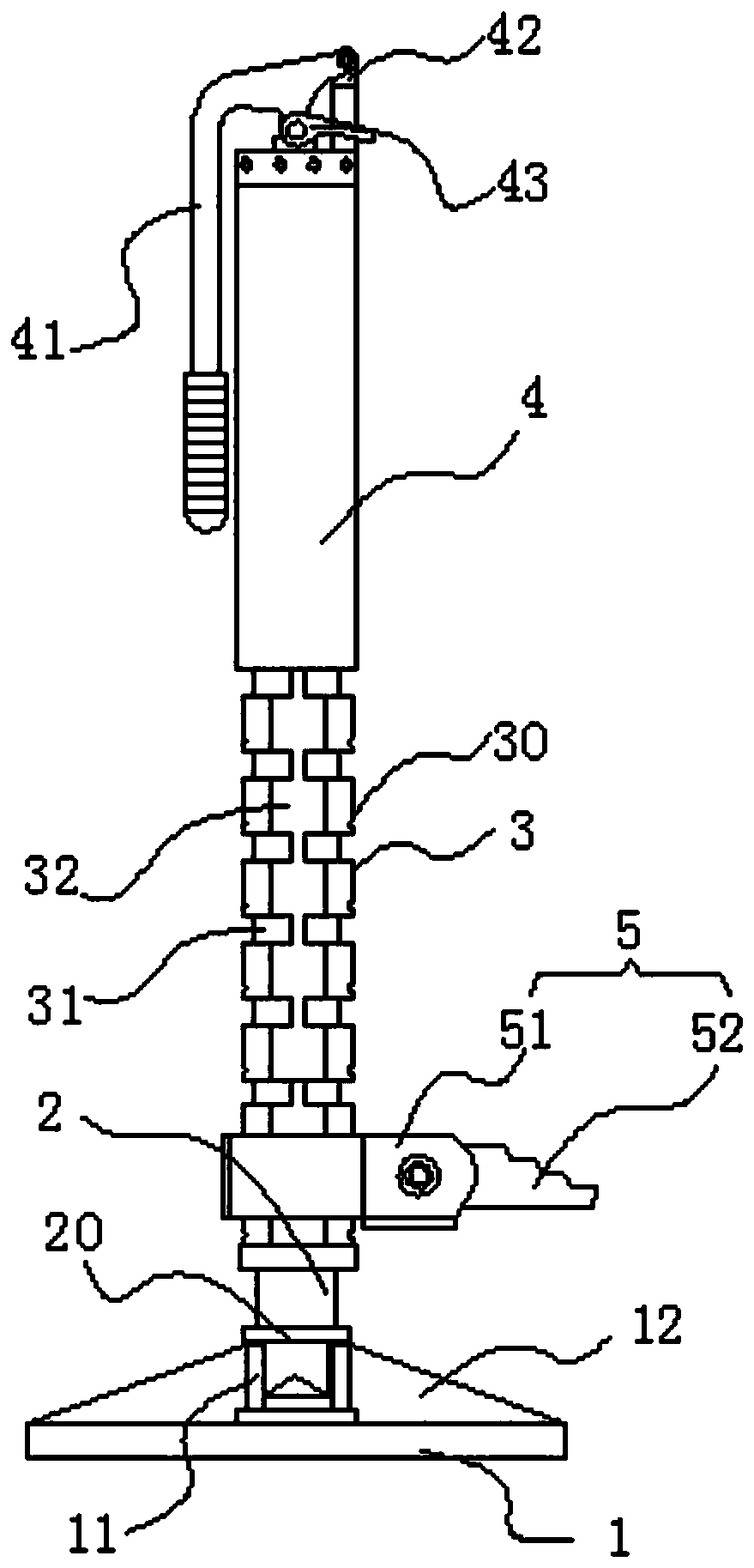 Hydraulic lifting jack