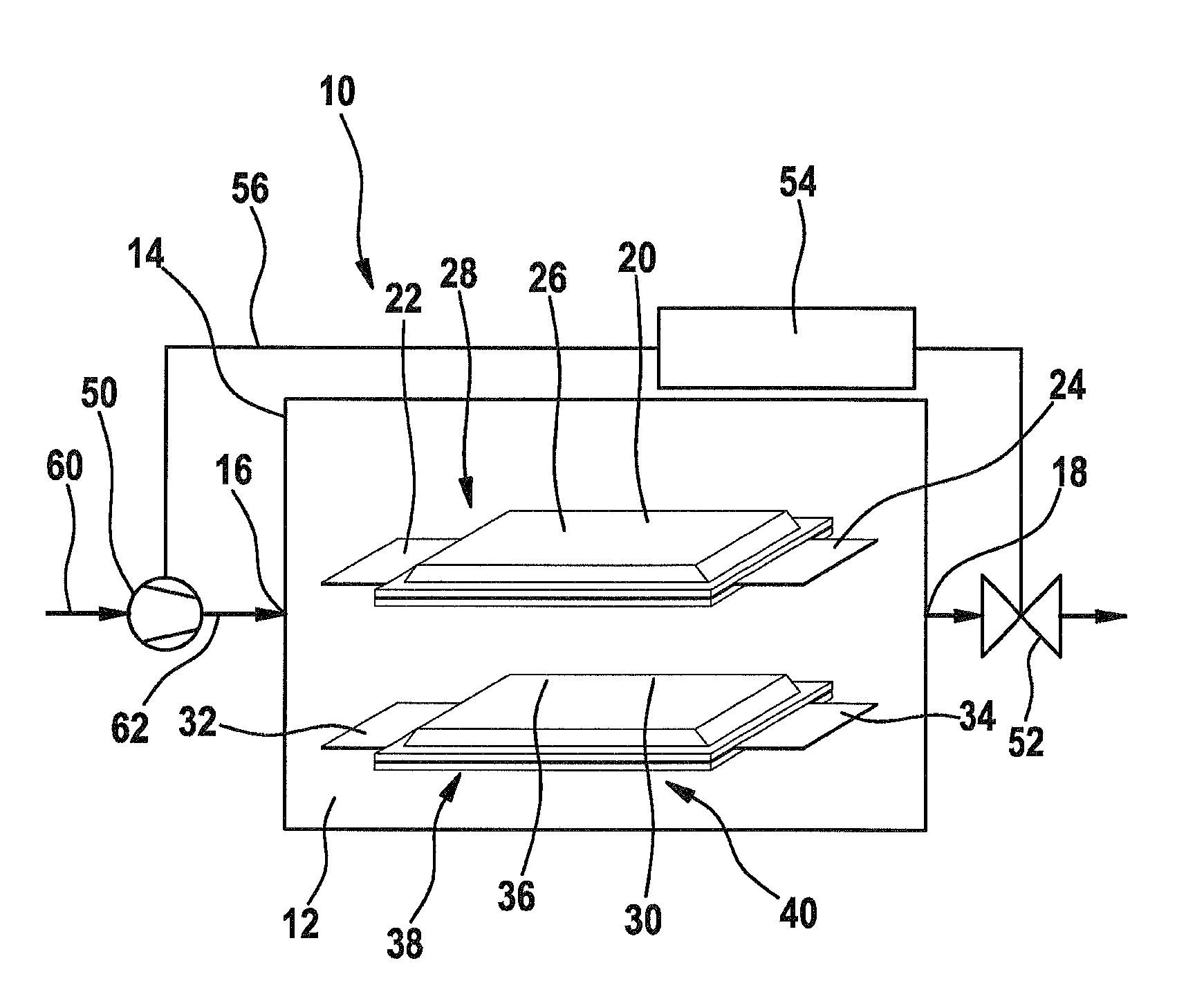 Device having at least one electrochemical cell, and method for operating a device having at least one electrochemical cell