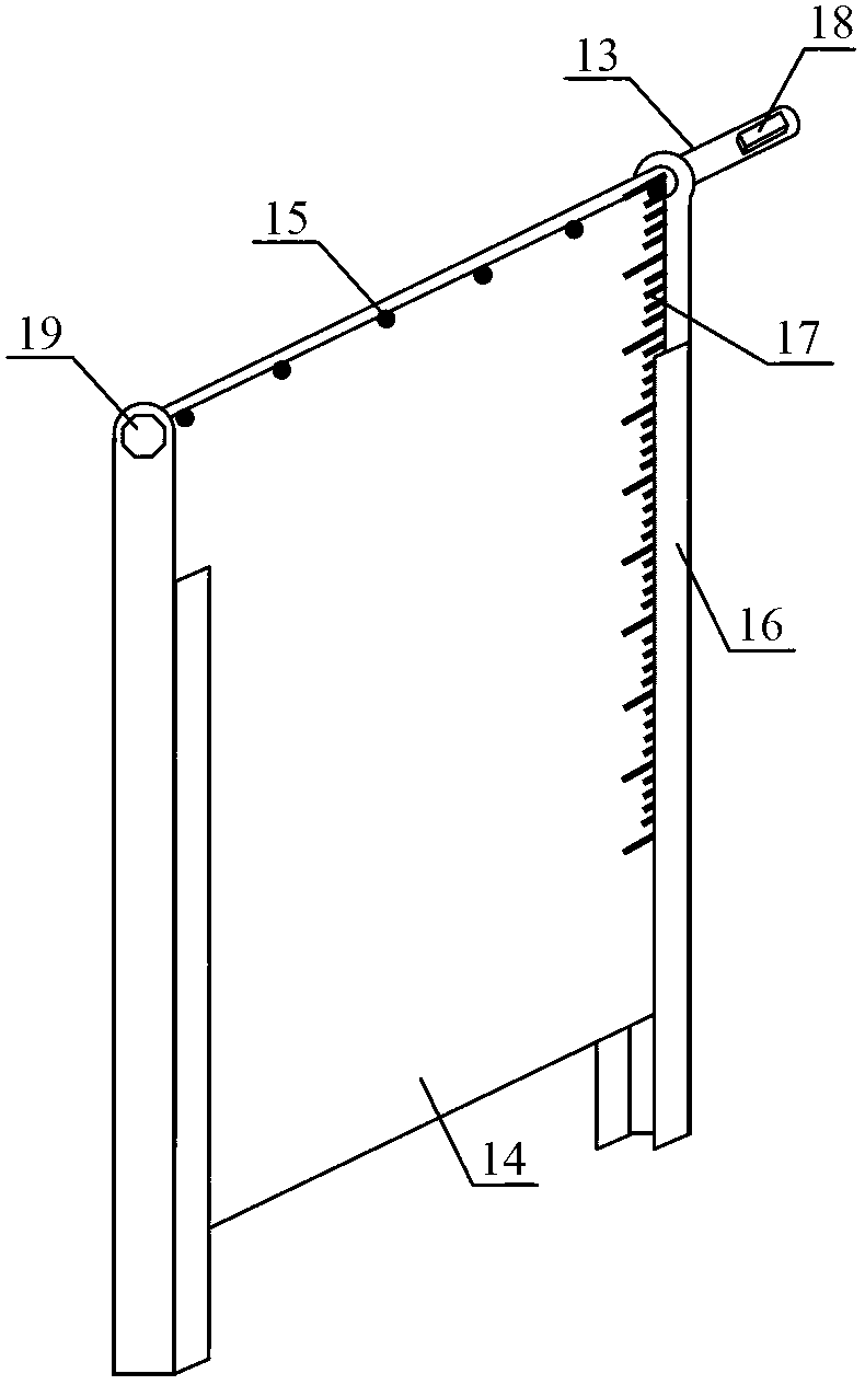 Roller shutter type recycle-ratio-adjustable oxidation ditch device and operation method thereof