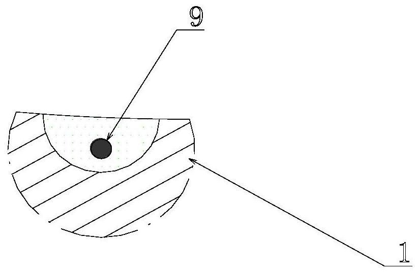 Heating curing closing mold for glue joint of middle wing of unmanned aerial vehicle and middle wing assembling method