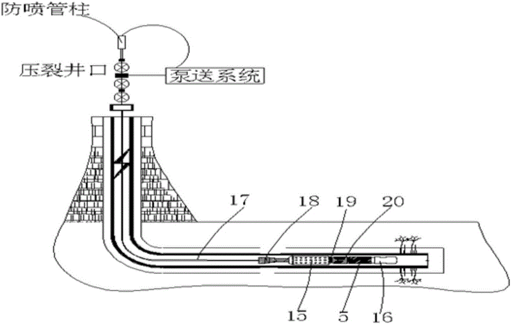 Horizontal well fracturing gas testing and well completion technology adopting completely dissoluble bridge plug