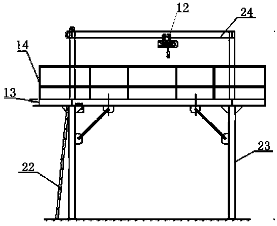 Construction method for laying gas pipelines along bridge