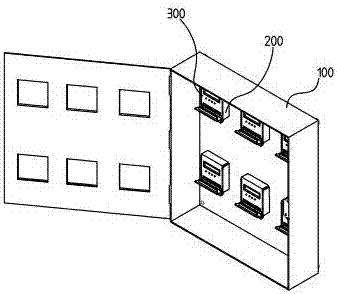 Quick-mounting type electric energy meter and electric energy meter box