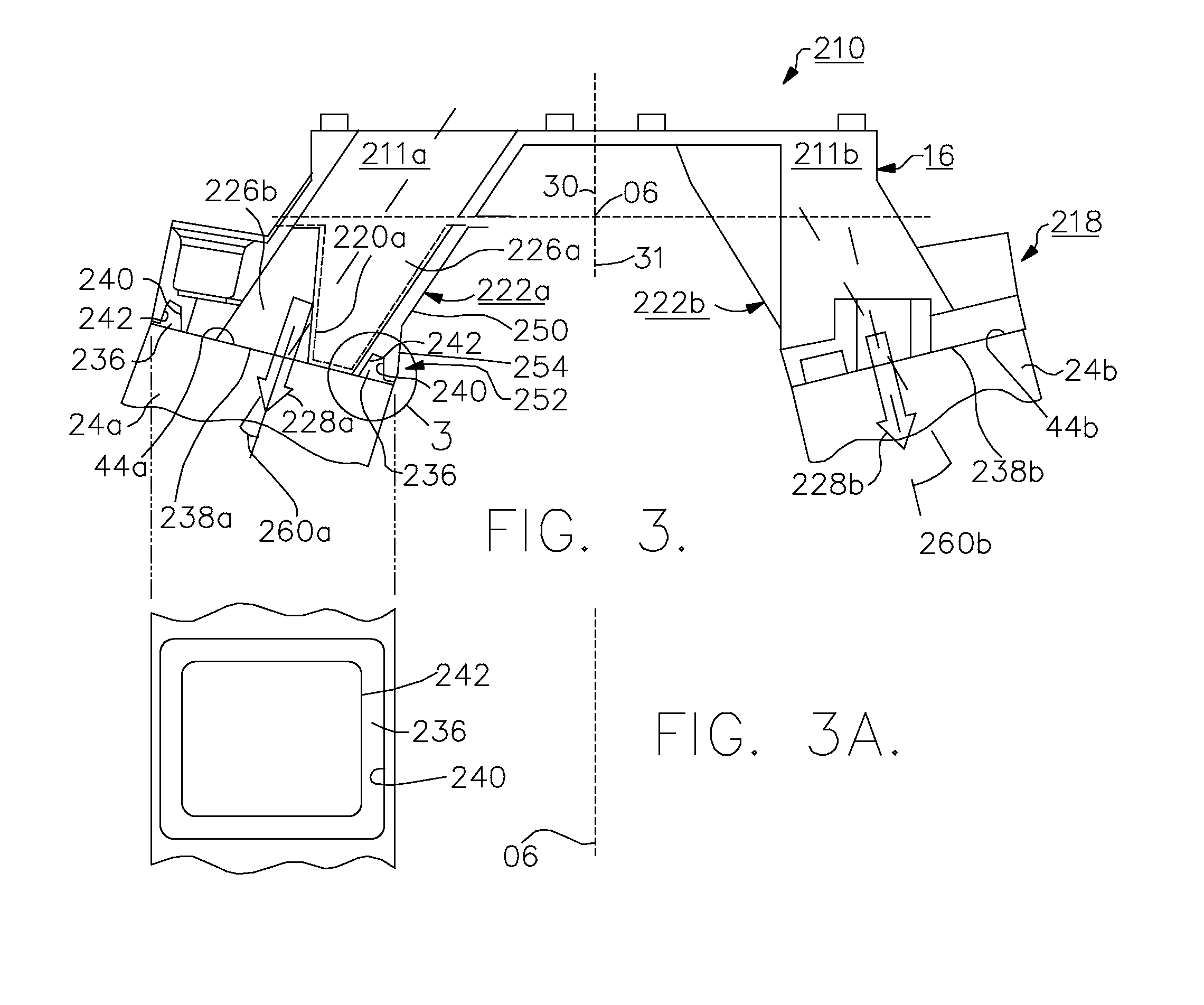 Three-piece lower manifold for a V-style engine intake manifold