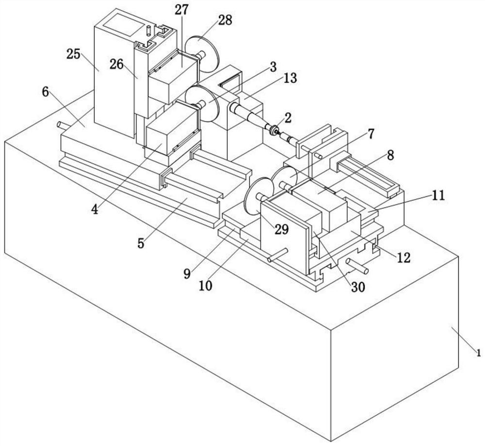 Weight removing machine based on dynamic balance mechanism of rotor shaft of turbocharger