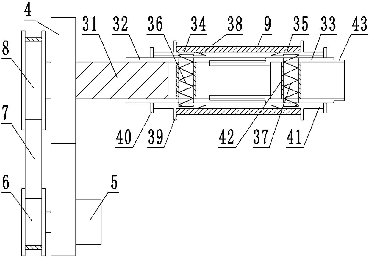 Printing paper winding device