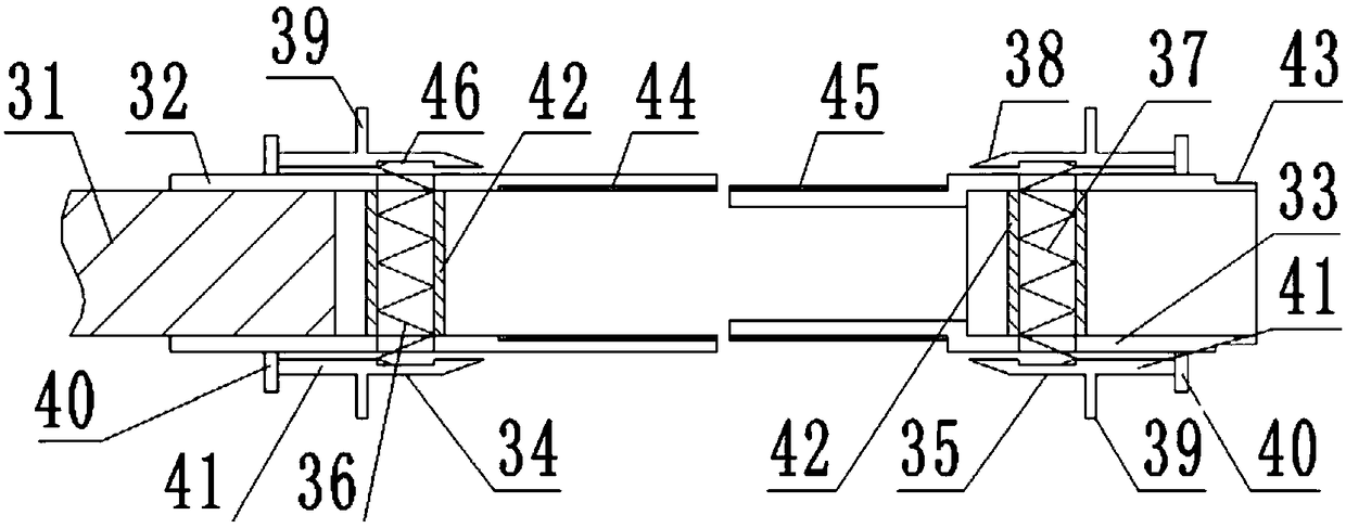 Printing paper winding device