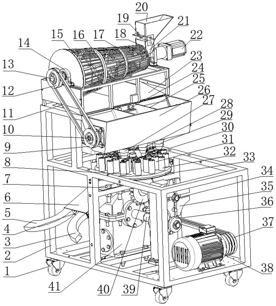 Automatic red date grading and coring all-in-one machine