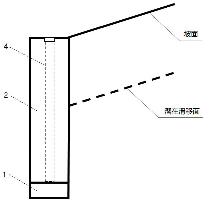 Hollow anti-slide pile with drainage structure and its construction method