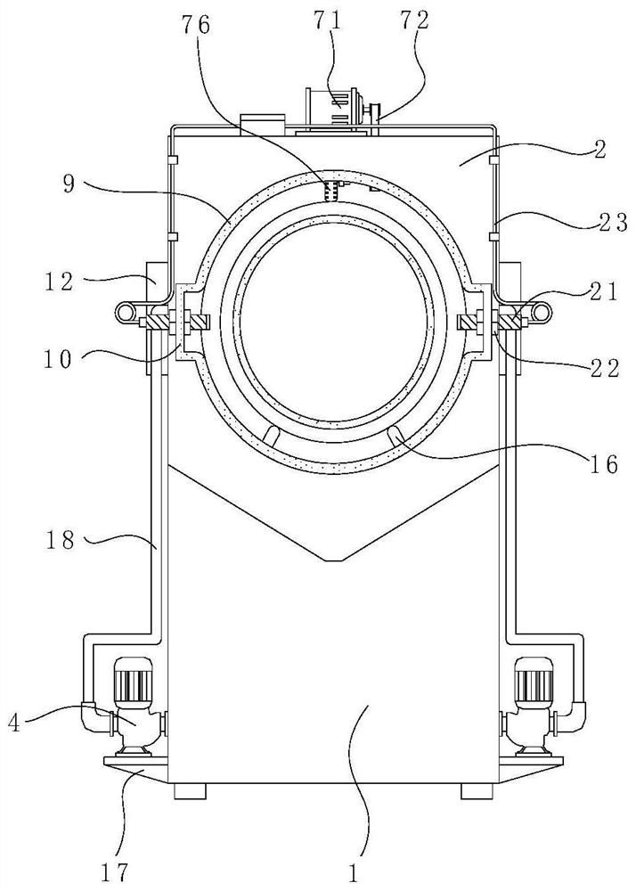 Cooling device with detection function for double-wall corrugated pipe production