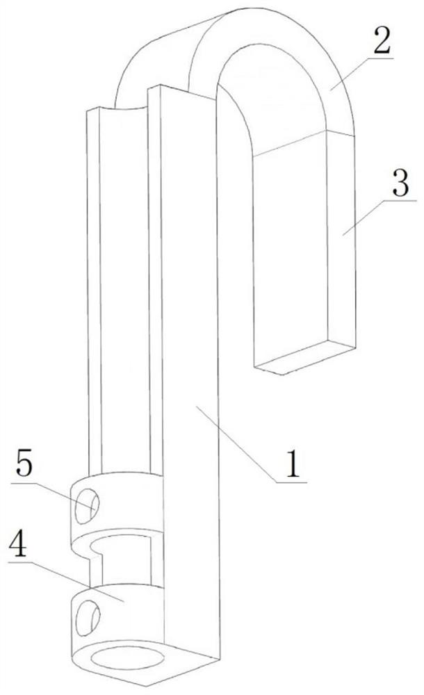 High-voltage electroscope clamping hook