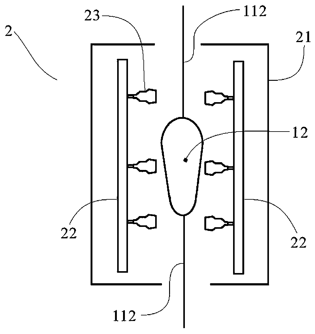 Shoe washing machine set and annular shoe washing method thereof