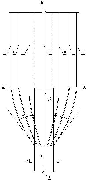 Sandwich arch suitable for surrounding rock support of high-stress soft rock tunnel and construction method thereof