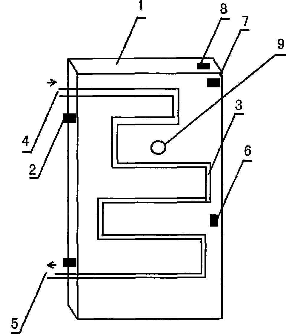 Water cooling type fireproof door