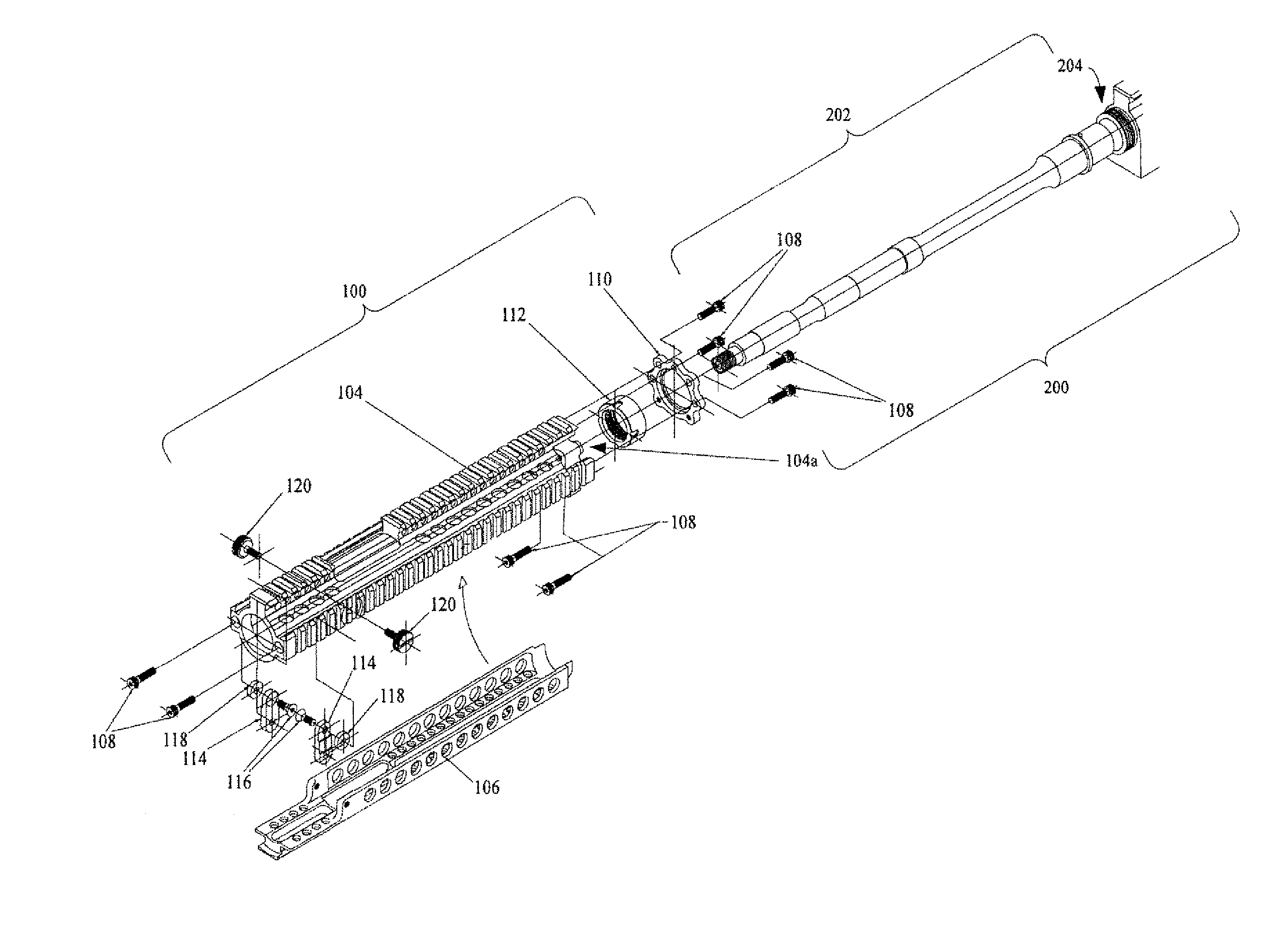 Systems and Methods for Providing a Hand Guard and Accessory Mounting Device for a Firearm