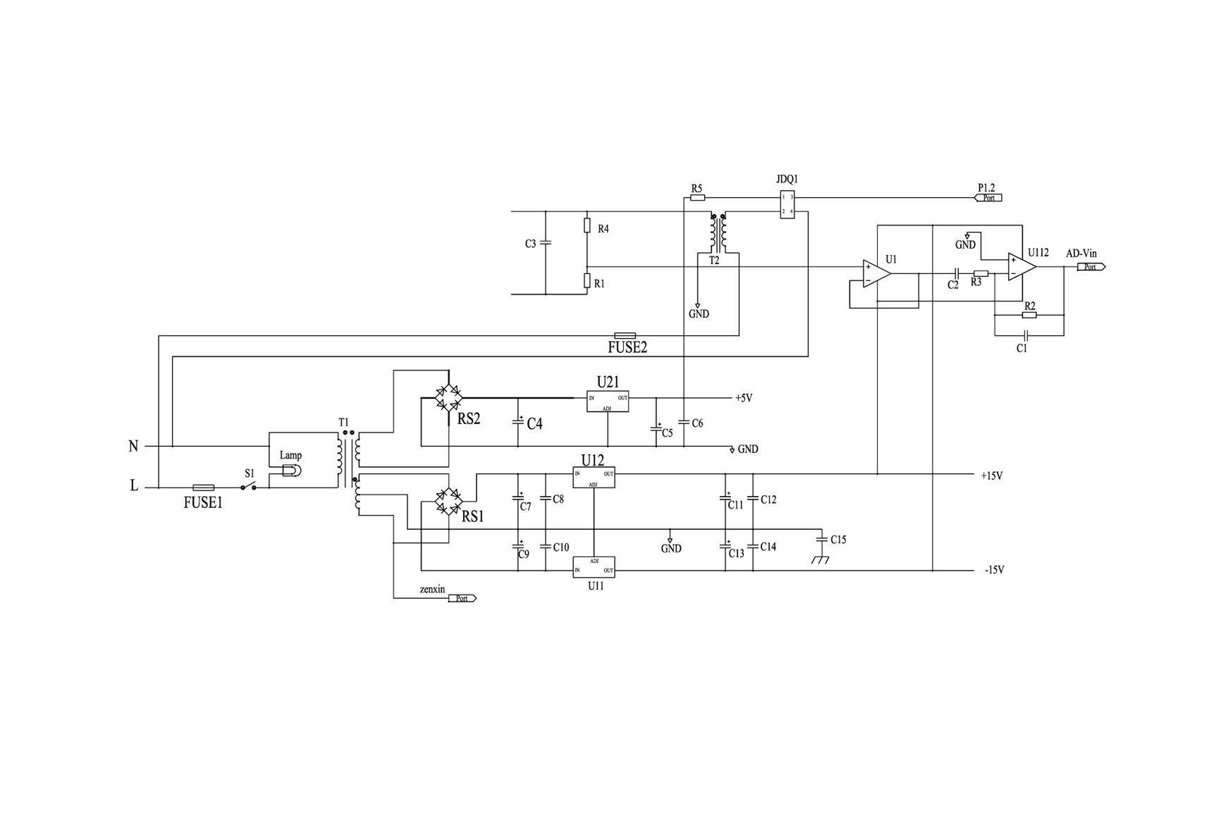 Measuring device for measuring capacitance in parallel capacitor bank