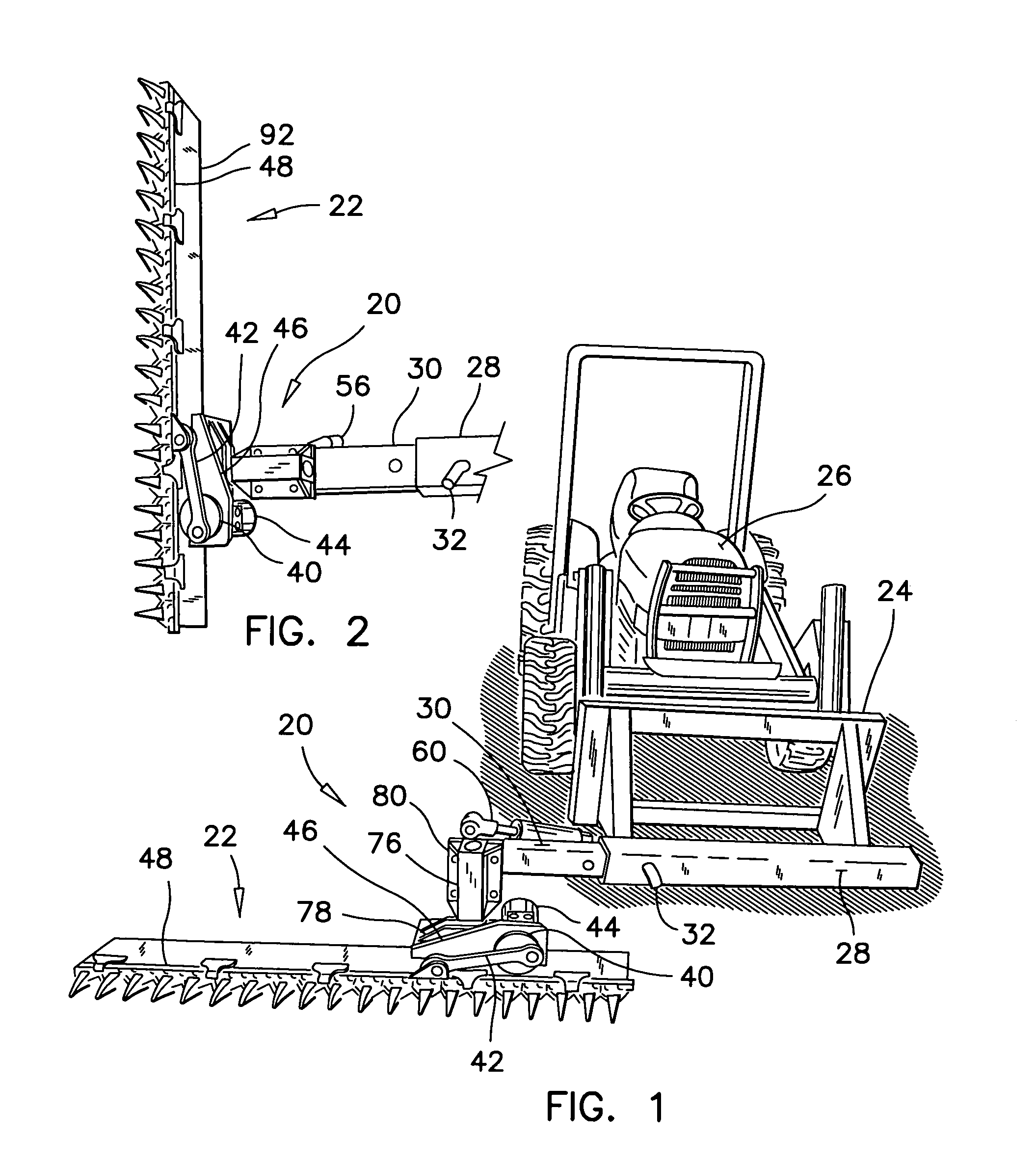 Resilient mounting joint for a sickle bar