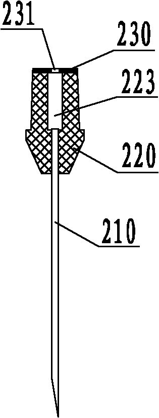 Dripping-proof backflow-blood-observable venous blood taking needle