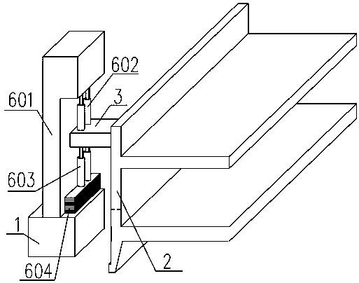 Soft soil area mud-water balance open caisson station counterforce and locking system