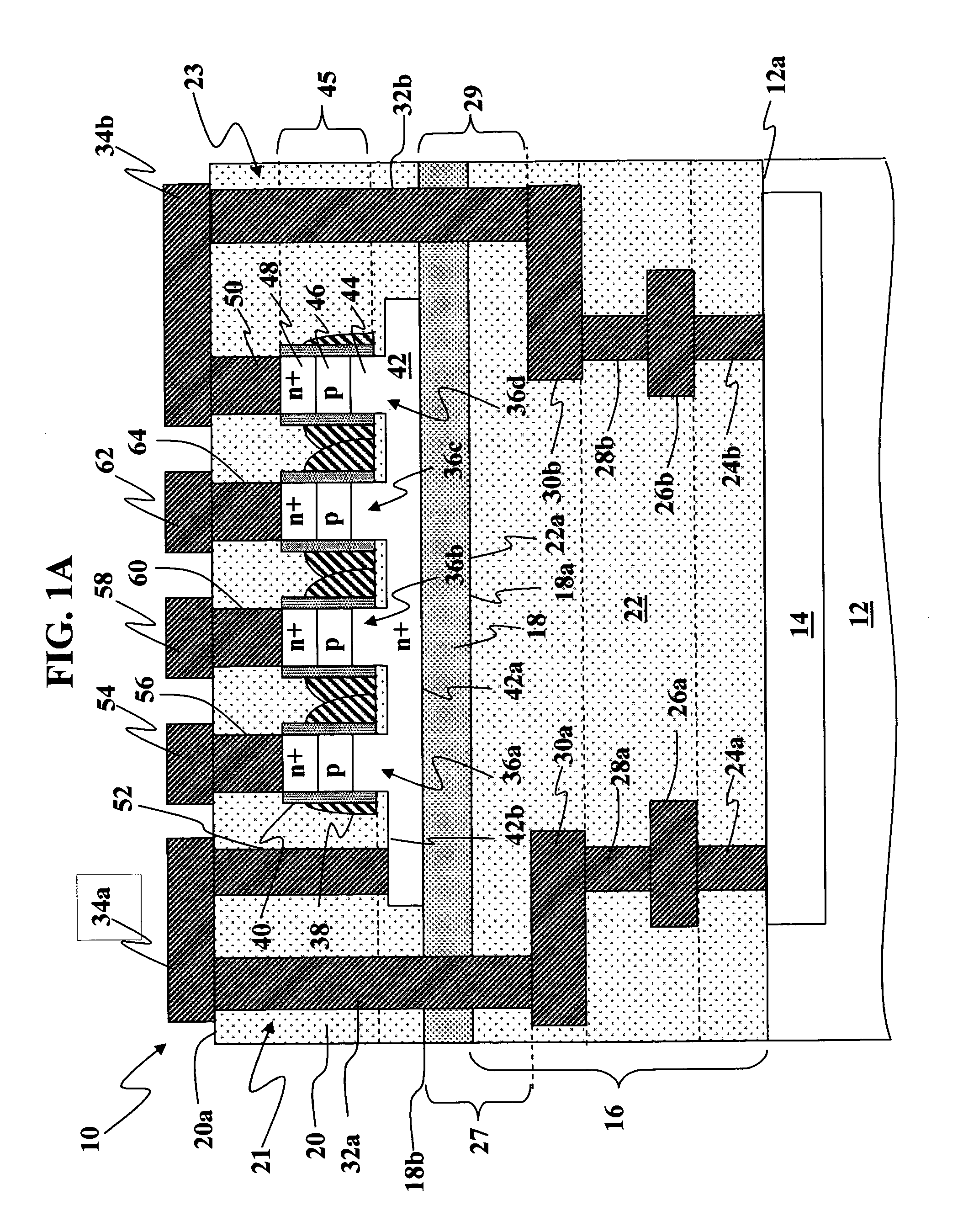 Semiconductor device with base support structure