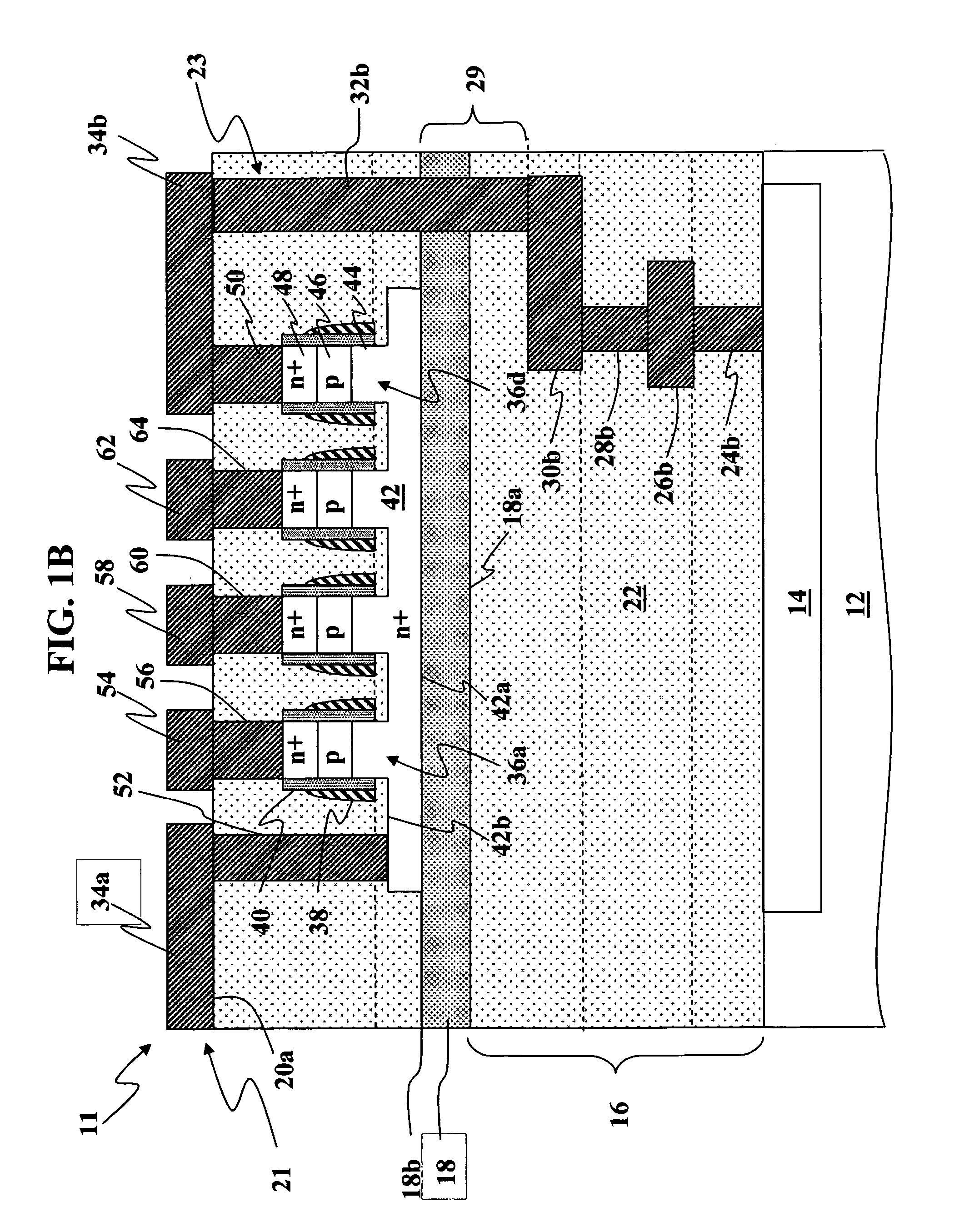 Semiconductor device with base support structure