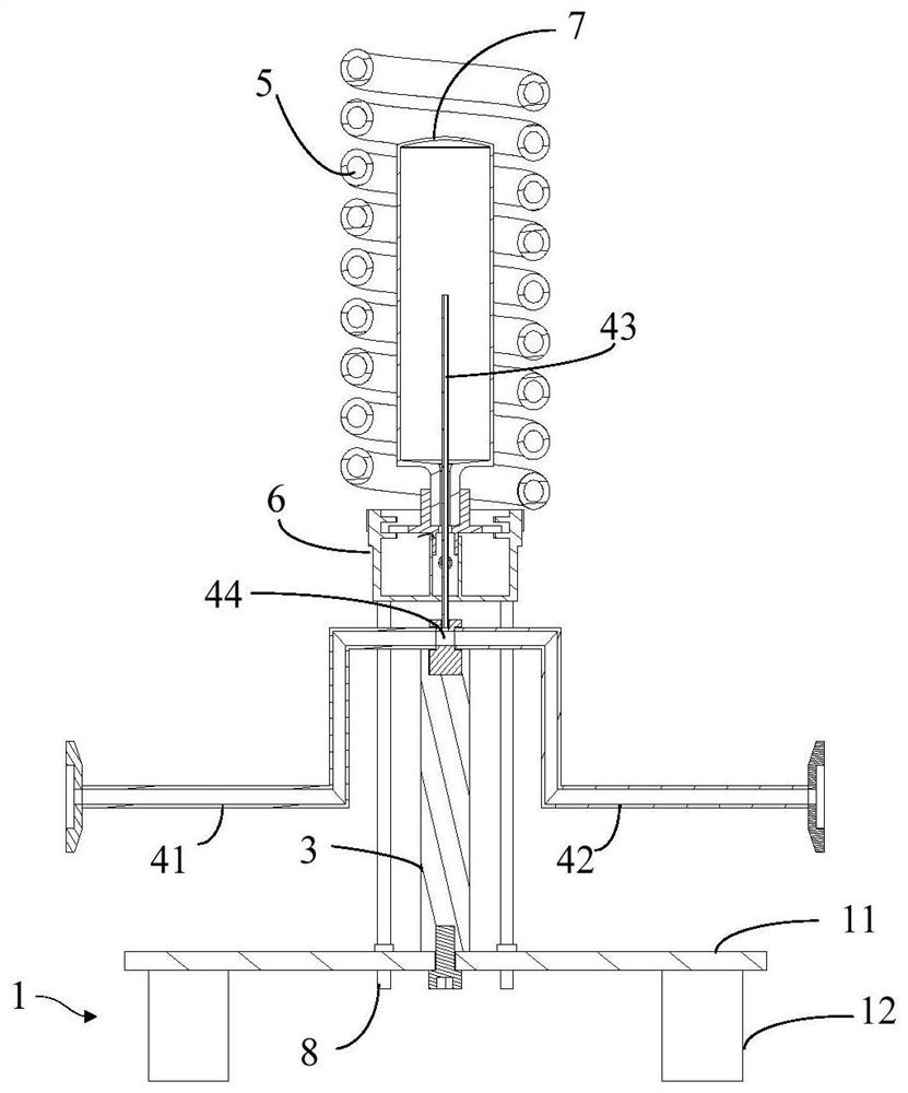 Polymer paint coating and sintering device suitable for inner wall of micro container