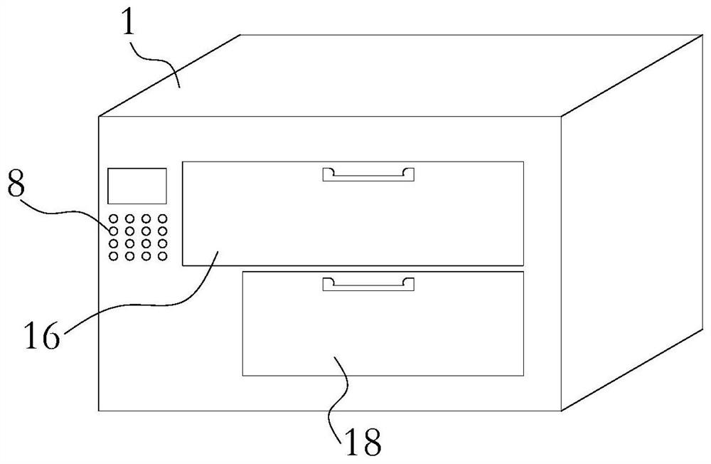 An intelligent disinfection cabinet