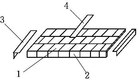 Integrated log cabin decorative tile