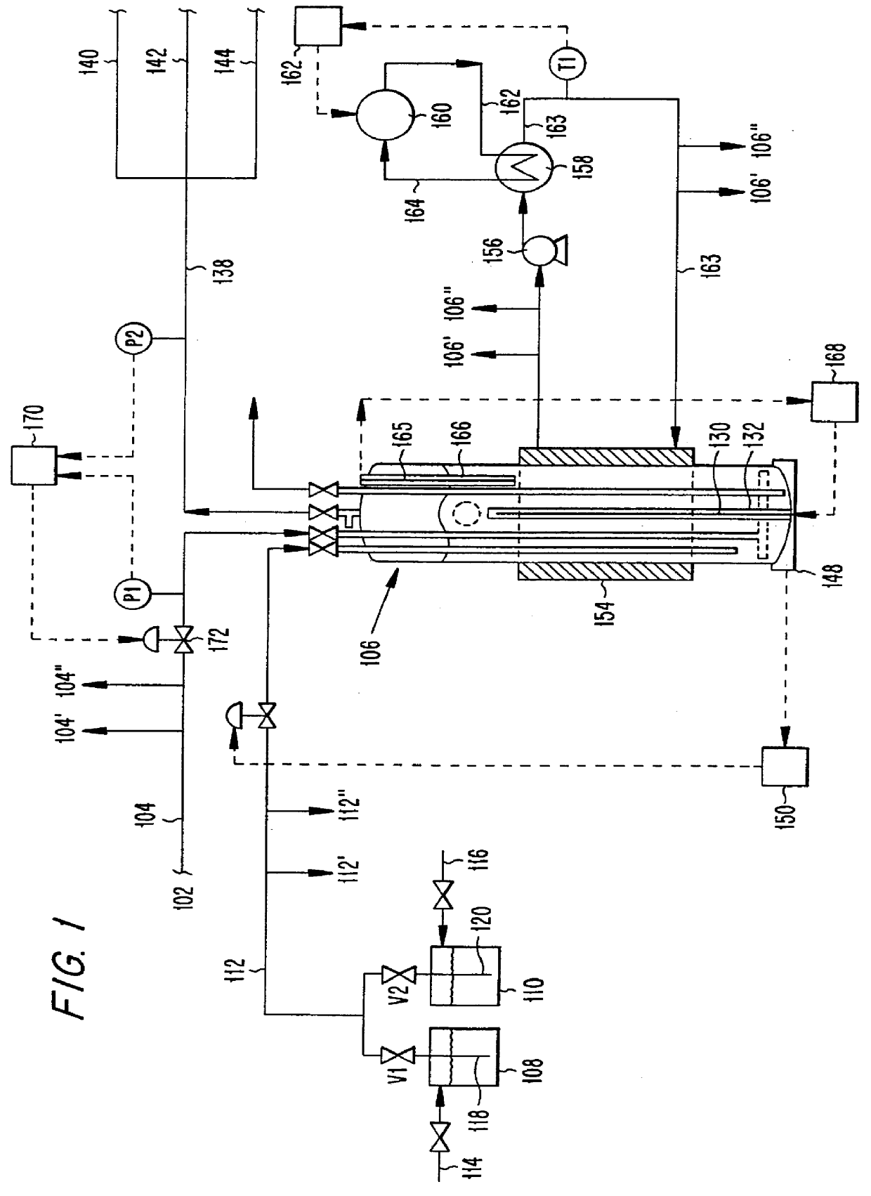 Continuous gas saturation system and method