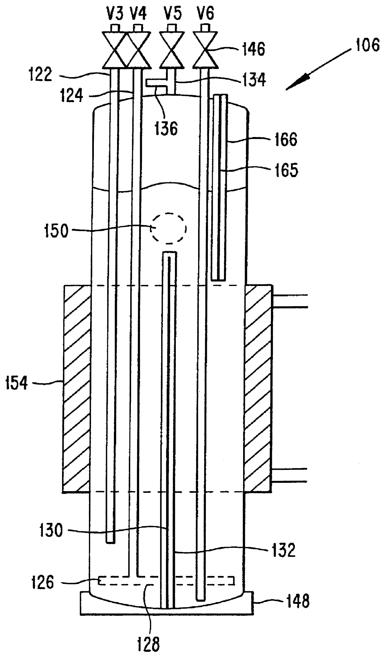 Continuous gas saturation system and method