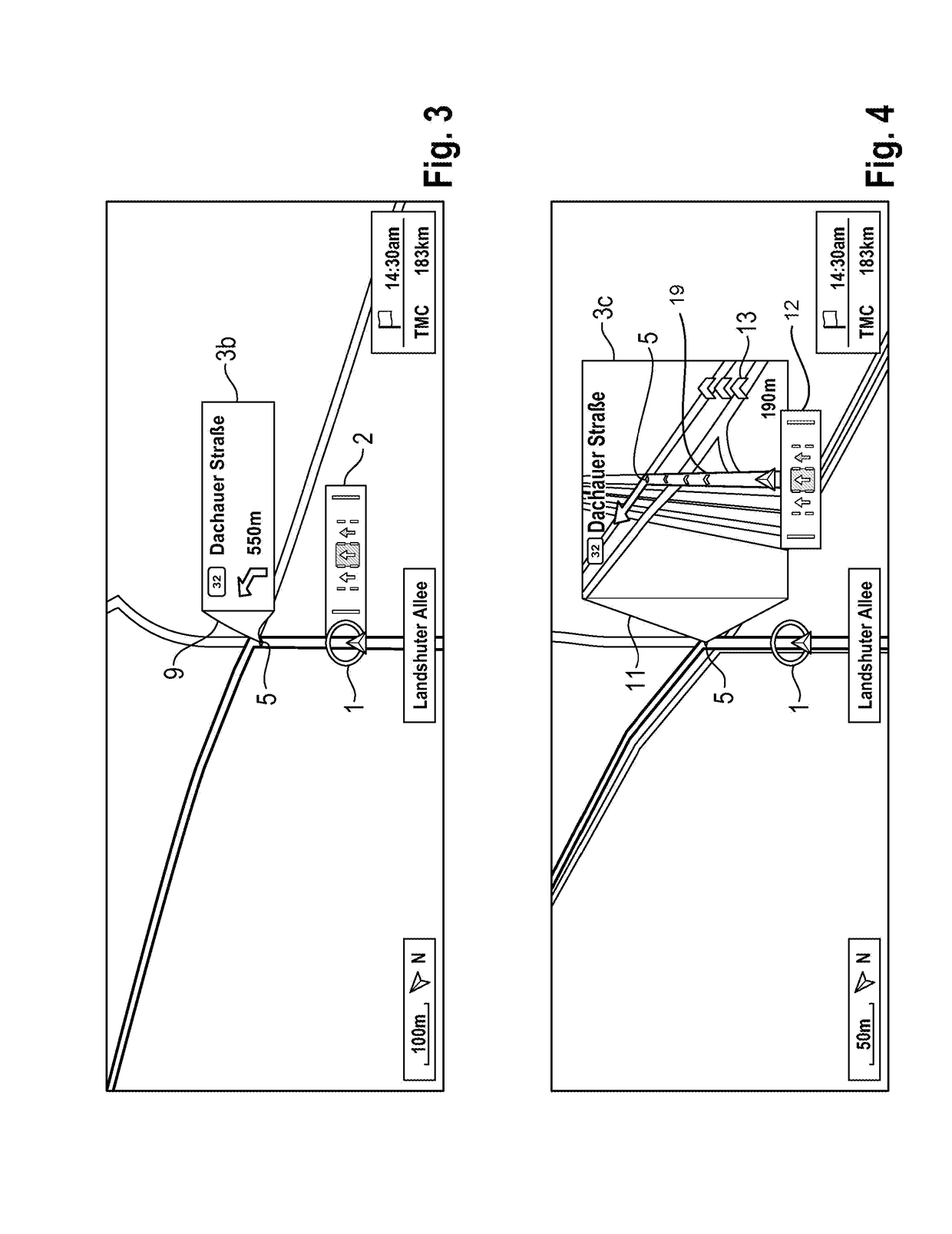 Displaying Maneuvering Instructions Along a Route