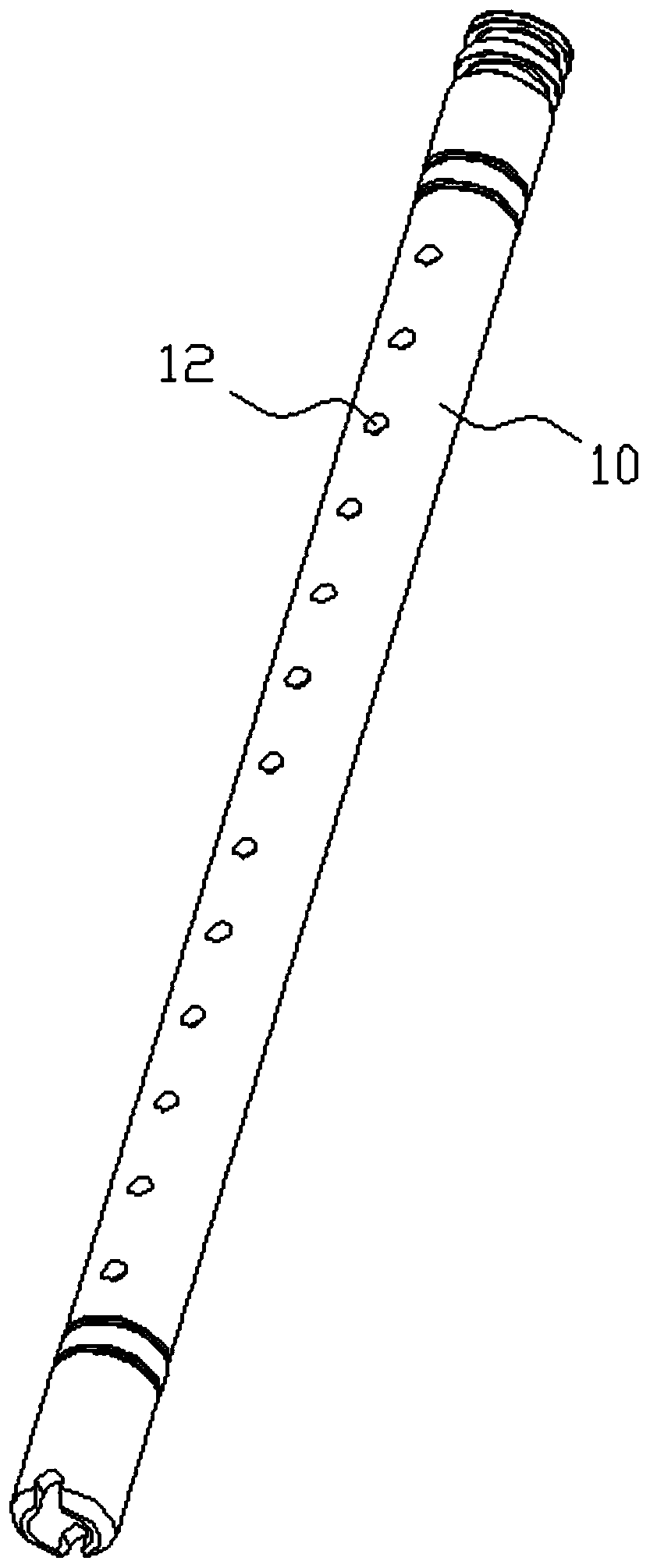 Membrane winding structure capable of improving flux of reverse osmosis membrane element and preparation method thereof