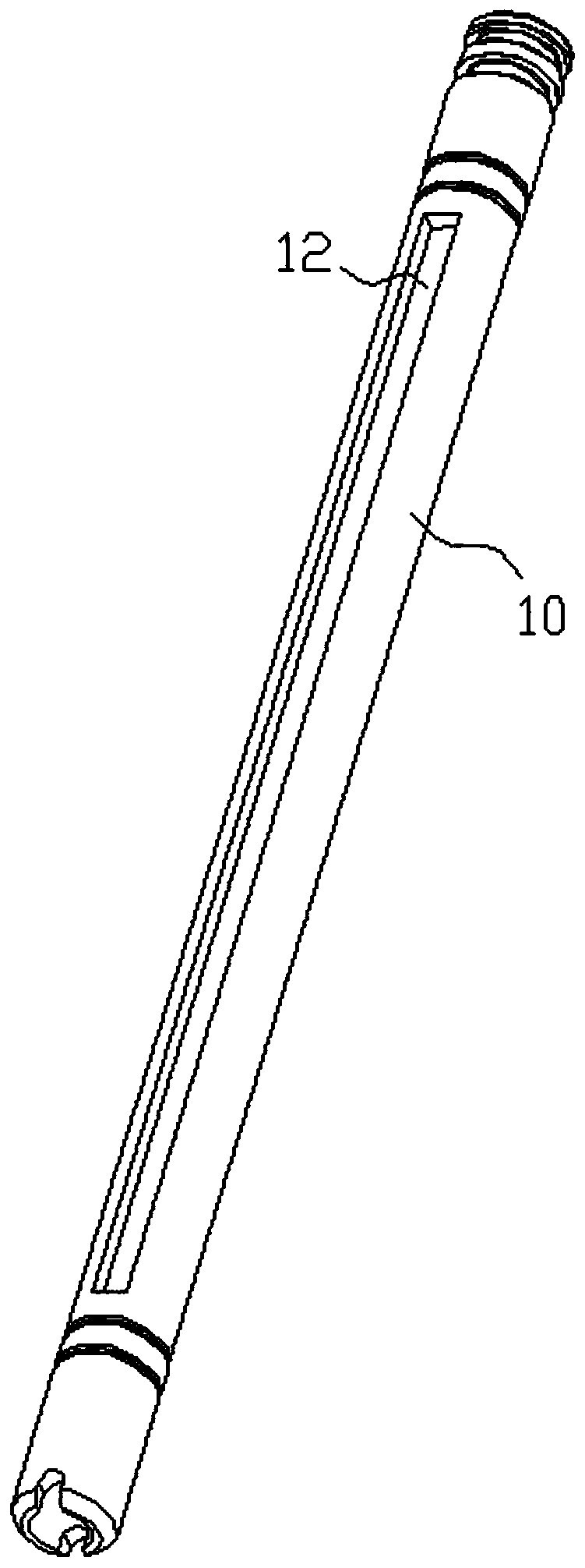 Membrane winding structure capable of improving flux of reverse osmosis membrane element and preparation method thereof