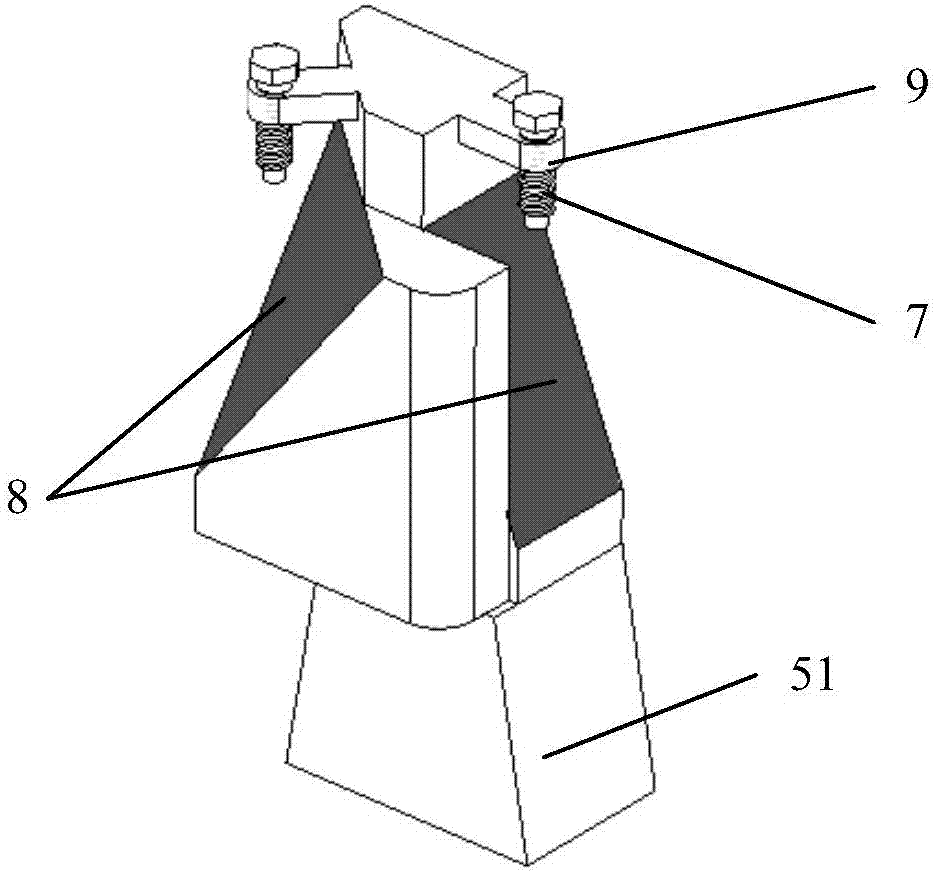 Positioning and clamping device for machining plate parts and using method of positioning and clamping device